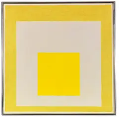 Josef Albers, Study for Homage to the Square: Two Yellows with Silvergray, 1960, Oil on fibreboard