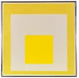 Josef Albers, Study for Homage to the Square: Two Yellows with Silvergray