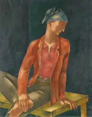 Junger Mann mit blauer Kappe by Eugeniusz Zak, Um 1923, Oil on canvas, sold Dec 2016