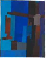 Links offen by Fritz Winter, 1968, Oil on canvas, sold Dec 2016
