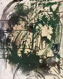 Sigmar Polke, Farbprobe Eisenglimmer Chromoxyd, 1986, Mixed media