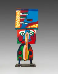 Karel Appel, L'Homme avec chapeau comme le ciel, 1966, Object