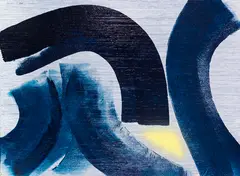 T75 H4 by Hans Hartung, 1975, Acrylic, sold Dec 2016