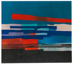 Mit Rot by Fritz Winter, 1969, Oil on canvas, sold Dec 2016