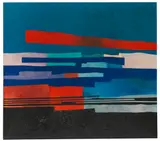 Fritz Winter, Mit Rot, 1969, Oil on canvas