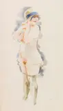 Modell Lotte Schmalhausen by George Grosz, 1927, Watercolor, sold Dec 2016