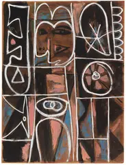 Untitled by Adolph Gottlieb, Um 1945, Gouache, sold Dec 2016