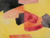 Serge Poliakoff, Composition abstraite, 1958, Gouache