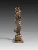 Standing Girl by Henry Moore, 1981, Bronze, sold Dec 2016