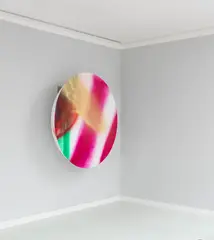 Katharina Grosse, This is not my cat (medium disk #2), 2007, Sculpture