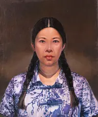 The Chinese Girl by Aris Kalaizis, 2016, Oil on canvas, sold Dec 2016