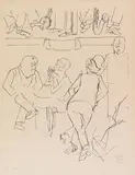 Tanzlokal Berlin by George Grosz, 1929, Pen and India ink drawing, sold Dec 2016
