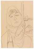 Porträt Erna Schilling by Ernst Ludwig Kirchner, Um 1911/1913, Pencil drawing, sold Dec 2016