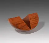 Max Bill, Zwilling als Viertelkugel, 1968, Multiple