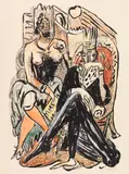 Max Beckmann, König und Demagoge, 1946, Lithograph