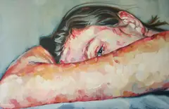 Angelina by Justine Otto, 2002, Oil on canvas, sold Dec 2016