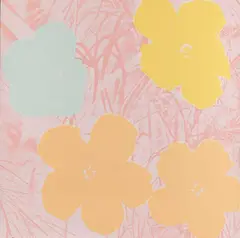 Andy Warhol, Flowers, 1970, Screenprint in colours, on wove paper, the full sheet