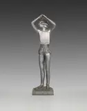 Joachim Schmettau, Große Stehende mit Lockenwicklern, 1969, Bronze