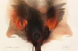 A matter of space by Otto Piene, 1975, Oil, sold Dec 2016