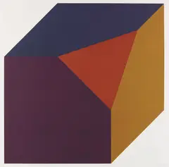 Forms derived from a Cube by Sol LeWitt, 1991, Silkscreen in colors, sold Dec 2016