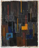 Adolf Fleischmann, Composition #103, 1957, Oil on canvas