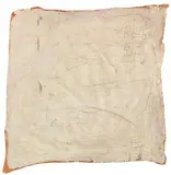 Herbert Zangs, Ohne Titel (Sackleinen)