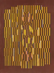 Composition #149 by Adolf Fleischmann, 1960, Oil on canvas, sold Dec 2016