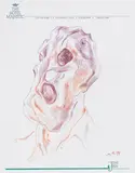 Martin Kippenberger, Ohne Titel, 1994, Colored crayon drawing