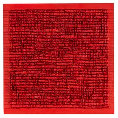Tableau Clous by Bernard Aubertin, 1970, nails, acrylic paint, wood; framed, sold Dec 2016