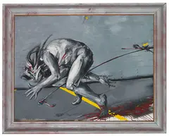 Vladimir Veličković, Trétuchement (Fig. 1), 1979, Oil on canvas