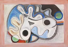 Zwei Fische by Adolf Fleischmann, 1936, Oil on canvas, sold Dec 2016