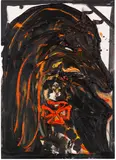 Die Flugechsengouvernante "Maulo" by Jonathan Meese, 2004, Oil on canvas, sold Dec 2016