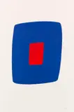 Dark Blue with Red Serie VI, No. 7 by Ellsworth Kelly, 1964/65, Lithograph in colors, sold Dec 2016