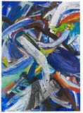 Helmut Sturm, Ohne Titel, 1990, Oil on fibreboard