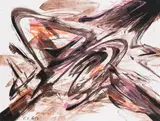 Karl Otto Götz, Selva, 1987, Gouache
