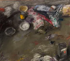 Atelierstillleben by Klaus Fußmann, 1978, Oil on paper, sold Dec 2016