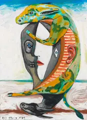 Ray Smith, Luna Burra, 1989, Oil on panel