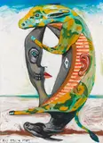 Ray Smith, Luna Burra, 1989, Oil on panel