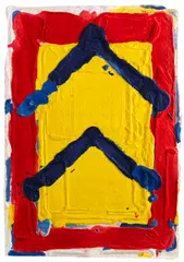 Bram Bogart, Die Spitze der Pyramide, 2005, Mixed media