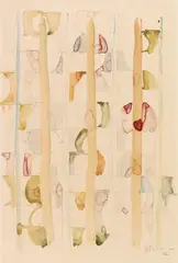 Gerhard Hoehme, Ohne Titel, 1966, Watercolor