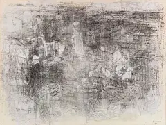 Ohne Titel by Mario Bionda, 1959, Mixed media, sold Dec 2016