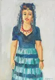 Max Pechstein, Bildnis Freda Wermel in spanischer Tracht
