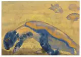 Emil Nolde, Riesenschildkröte, 1923/24, Watercolor