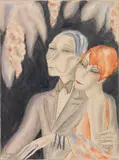 Dodo, Annäherung der Geschlechter, 1928, Watercolor
