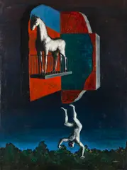 Edgar Ende, Der neue Bucephalos, 1961, Oil on canvas