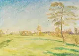 Otto Modersohn, Wümmelandschaft mit Kühen