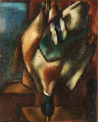 Alice Halicka, Jagdstillleben, 1915, Oil on fibreboard