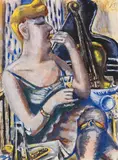 Paul Kleinschmidt, Die Musikantin in der Pause (Essende, Damenkapelle)