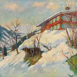 Edward Cucuel, Herrlicher Wintertag, Um 1920, Oil on canvas