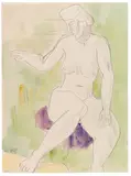 Weiblicher Akt by Karl Schmidt-Rottluff, 1961, Watercolor, sold Dec 2016